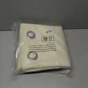 BGment Cream 100% Blackout Curtains for Bedroom 90 Inch Length 2 Panels Set, Thermal Insulated Full Light Blocking Grommet Noise Cancelling Window Curtains&Drapes with Black Liner, 46 Inch Wide Each