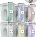 Filament Storage Box 6 Pack — Airtight 3D Printer Filament Container with Silicone Seal & 4 Locking Buckles, Water-Proof Dust-Proof Clear Dry Box for 1KG PLA PETG ABS TPU Spool, Stackable Organizer | Airtight silicone gasket and locking clips protect 1kg filament spools from moisture and dust for stable printing performance