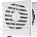 VEVOR Room to Room Fan, Two-Way Airflow Through-the-Wall Fan 8" with Temperature Control, 180 CFM Ventilation Quiet In-Wall Exhaust Vent Fans for Bathroom, Laundry Room and Indoor