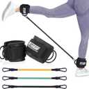 Ankle Straps Resistance Bands with Cuffs, Ankle Bands for Working Out, Ankle Resistance Band for Leg, Booty Workout Equipment for Kickbacks Hip Fitness Training