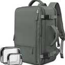 Rinlist Travel Backpack For Women Men Flight Approved, Carry-on Backpack Bag Luggage, Personal Item Backpack Bag, Laptop Backpack Casual Daypack, Travel Essentials Must Haves, Olive-green