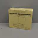 CD Player with Built-in Speakers Bluetooth Retro Portable CD Players for Home Music Player with Remote Control Headphone Jack Walnut Brown