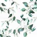 6 x Erfoni Green Leaf Peel and Stick Wallpaper Floral Contact Paper 17.7inch x 118.1inch Vintage Flower Tropical Self Adhesive Removable Wall Paper Bathroom Kitchen Cabinets