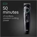 Braun All-in-One Style Kit Series 3 3470, 8-in-1 Trimmer for Men with BeardTrimmer, Ear & NoseTrimmer, Hair Clippers & More, Ultra-Sharp Blade, 40 Length Settings, Washable (Silver)