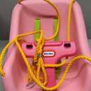Little Tikes Snug 'n Secure Pink Swing with Adjustable Straps, 2-in-1 for Baby and Toddlers Ages 9 Months - 4 Years,16"D x 16.3"W x 17"H