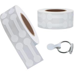 1000PCS Stickers for Small Business Jewelry Tags - Self Adhesive White Blank Jewelry Price Labels - Rectangle