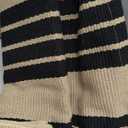 OJIA Christmas Outdoor Rug 3'x5', Black and Tan Area Rug Machine Washable Rugs Cotton Hand Woven Entry Rug Indoor Outdoor Striped Carpet for Front Porch/Deck/Backyard/Camping/Outdoor Decor
