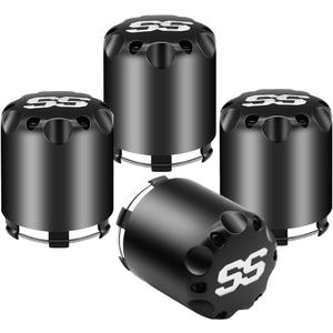 Golf Cart ITP SS Wheel Center Hub Cap for Club Car EZGO Yamaha Golf Cart with 8" 10" 12" Wheels,Push in Style Black Center Cap Cover -Set of 4