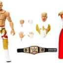 Mattel WWE Ultimate Edition Action Figure & Accessories Set, Cody Rhodes 6-inch Collectible with Swappable Heads & Hands, 30 Articulation Points