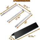 Spirit II E-310 Grill Replacement Parts for Weber Spirit E310 Natural Gas Grill Parts 3 Burner Spirit and Spirit 2 300 Series Spirit E-310 E-330 E330 310 GS4 7636 Flavorizer Bars 68950 Burner Tube Kit