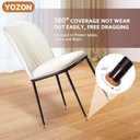 Small Chair Leg Floor Protectors Chair Leg Protectors for Hardwood Floors Felt Silicone Caps Strengthen Bottom Protection Anti-Scratch Reduce Noise 32 Pack Clear Round Small Fit 1/2" to 3/4" (14-19mm)