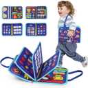INKLAB Busy Board for 3 Year Old, Montessori Toys for 1-3 Year Old, Toddler Learning Toys Ages 2-4, 3 Year Old Boy Birthday Gift, Busy Board for Toddlers 3+ (Blue)