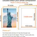 SESEAT 16x20 Picture Frame Black, Display Pictures 11x14 with Mat or 16x20 without Mat, Photo Frames Wall Gallery, 1 Pack