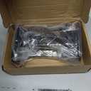 4 Pack - 5 inch Black Hidden L Shelf Bracket (1/ 5 Inch Thicked) Iron Floating Shelf Brackets Rustic Industrial Metal Brackets for Shelf Support