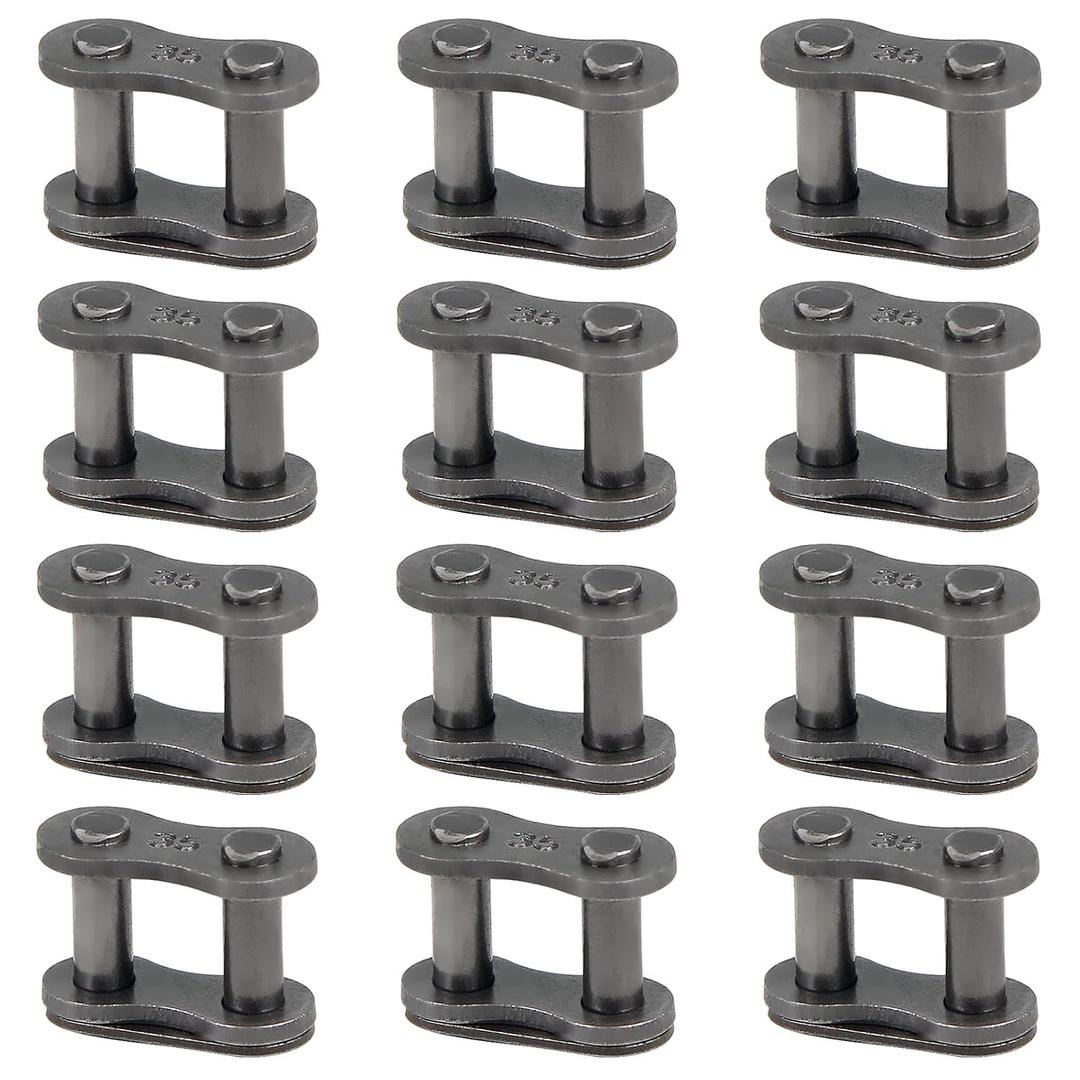 2 x 12 Pcs #35 Master Link for Bicycle Chain, Chain Master Link, Bike Chain Link Connector for Motorcycles Bicycles Mini Bikes