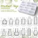 Glass Bud Vases Set of 12 and Artificial Plants Stems in Glass Vase Artificial Eucalyptus Baby's Breath Fake Plants Greenery for Rustic Farmhouse Wedding Table Centerpieces(Clear)