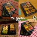 Pack of 3 Snackle Box Container, Portable Snack Box, 8 Compartment Snack Tray with Lid, Divided Serving Tray with Lid and Clear Divided Snack Containers with Lids for Fruit Candy Nuts Veggie