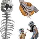 Dinosaur Skeleton Costume3D Spinosaurus Skull Mask Headpiece & Spine Tail for Halloween Cosplay Costume Party