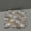 Peel and Stick Brick Backsplash for Kitchen,Back Splash for Bathrooms Walls Tiles Waterproof(10sheets,Castle Brown)