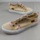 BLOWFISH MALIBU MALIA-B Women's Canvas Distressed Sneaker Shoe - FLORAL, G CHARLEE-K, 5