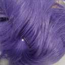 ColorGround Long Purple Braid Cosplay Wig for Halloween Party Costume (Purple)