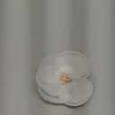 Elegant Silk Cloth Beautiful Flower Hair Claw Clip Hair Pin for Women (A93)(White)
