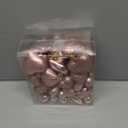 48PCS Valentines Day Heart Ornaments, Rosegold Shaped Ornaments, 2 Sizes Hanging Decorations, Glossy Baubles for Valentine's Day Wedding Anniversary Party Decor