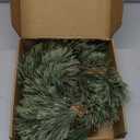 6.4 FT Artificial Cedar Garlands, Real Touch Winter Pine Garland with Red Berries, Green Greenery Garland for Table, Mantle, Wall, Indoor, Outdoor Christmas Decorations