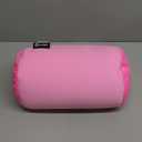 Microbead Bolster Neck Roll Pillow, Gently On Body, Head, Neck & Shoulders No Pain Rest, Relax Sleep - Silky Feel Prevent Wrinkles & Hair Breakage - Lightweight Cylinder Tube, 14" x 8", Pink