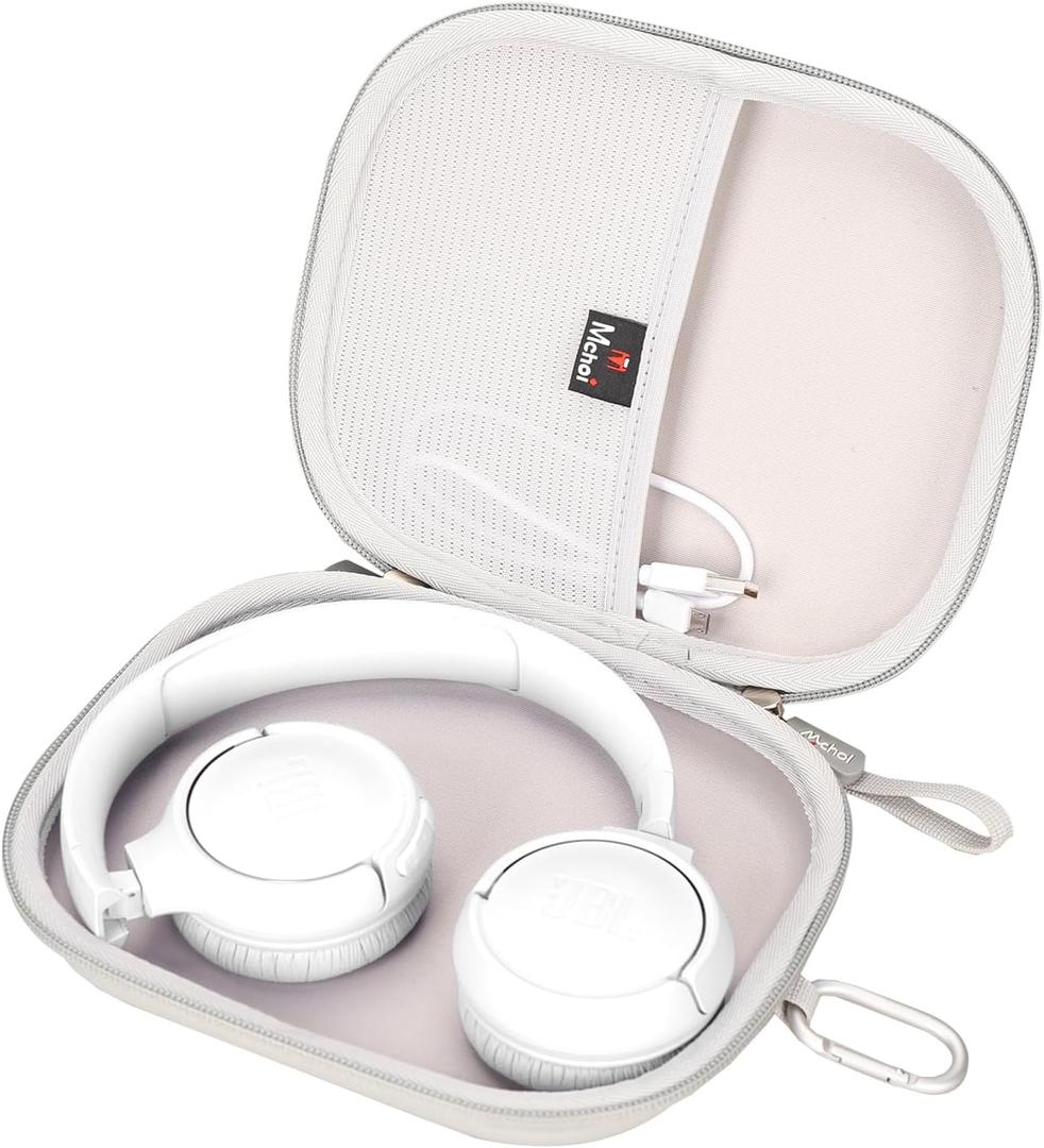 Mchoi Hard Portable Case for JBL Tune 500BT / 510BT / 520BT On-Ear Wireless Bluetooth Headphone, Grey