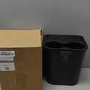 Mabett Trash Can for Ford Maverick 2025 2024 2023 2022, Multi-Function Maverick Accessories, Trash Bin with Cup Holder, Extra Rear Storage Box, Black