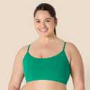 Amazon Essentials Womens Active FormFlex Buttery Soft Light Support Y-Back Thin Strap Yoga Sports Bra (Emerald Green)