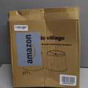 Lampshades Set of 2 for Table Lamps, Floor Lamps, Fabric White Lampshades 11.6" Top x 12.6" Bottom x 9.8" High, Drum Lampshades(Spider Fitter), Medium Lampshades Replacement, Easy Assembly Required (White with Brown Rim)