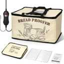 Bread Proofing Box, Foldable Dough Proofer with Shelf, Adjustable Temp (50113) & 112H Timer, Sourdough Starter Warmer for Home Bread & Pizza Baking