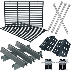 Genesis Grill Parts for Weber Genesis Replacement Weber Genesis 300 SER (w/Front Control Knobs),Webber Flavorizer Bars 62783, Grates 7524 &Heat Deflector 7622,Burner Tube 62752 Weber Grill Accessories