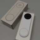 Google Nest Doorbell (Wired, 3rd Gen) - 2K Video and Gemini, Live View, Night Vision, 2-Way Audio - Works with Google Home - 2025 Model - Snow