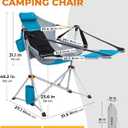KingCamp 2 Pack Hammock Chairs with Footrest, Heavy Duty Swing Chair 400lbs