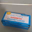 20 Pack Magnetic Cabinet Locks Baby Proofing - Vmaisi Children Proof Cupboard Drawers Latches - Adhesive Easy Installation (Standard)