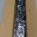 Tension Curtain Rod 51-165 Inch, Extra Long Curtain Rod No Drilling for Window or Bathroom, Outdoor Curtain Rods for Patio, Easy to Install, Never Rust, Rod Diameter 1.26 Inches-Black