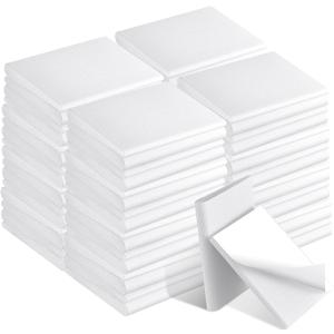 Zonon 64 Pieces Door Corner Seal Weatherstripping Exterior Door Frame Seal Draft Stopper Adhesive Corner Pads for Weather Stripping and Draft Protection (White)