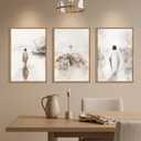 Jesus Christ Walking On Water Scenes Framed Canvas Wall Art Set-16"x24"x3