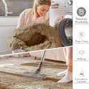 OLANLY 2x3 Machine Washable Small Bedside Rug, Soft Fluffy Shaggy Entryway Throw Rugs for Bedroom, Living Room, Indoor Floor Carpet for Kids Girls and Boys, Home Decor Aesthetic, Taupe