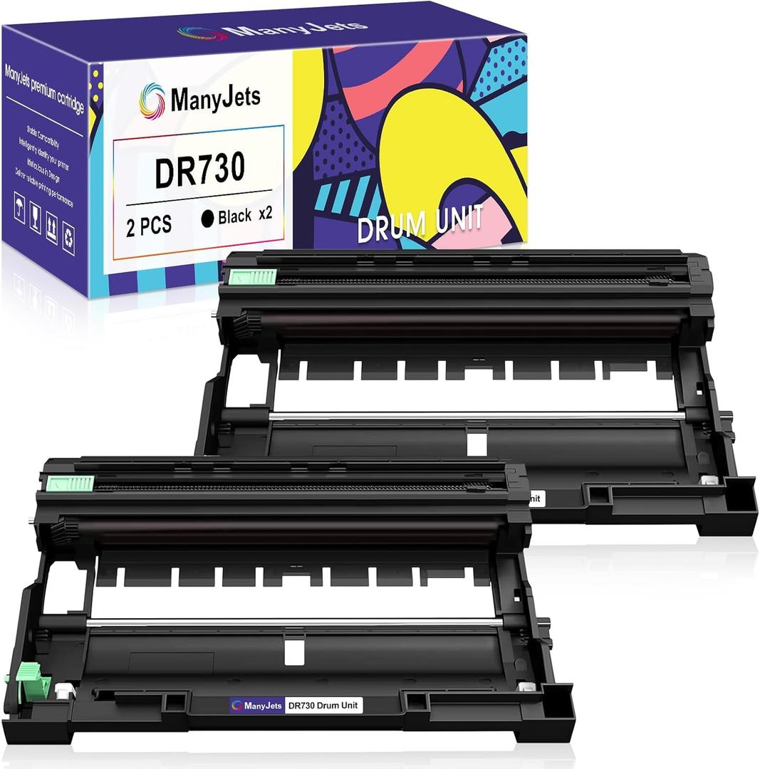 DR730 Compatible Drum Unit Replacement for Brother DR 730 for HL-L2370DW HL-L2390DW HL-L2395DW MFC-L2710DW MFC-L2750DW DCP-L2550DW MFC-L2690DW MFC-L2730DW MFC-L2717DW Printer (Drum,2-Pack)