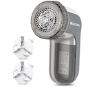 BEAUTURAL Fabric Shaver and Lint Remover, Sweater Defuzzer with 2-Speeds, 2 Replaceable Stainless Steel Blades, Battery Operated, Remove Clothes Fuzz, Lint Balls, Pills, Bobbles Gray