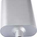 Universal Mufflers Dual Chamber 2" offset inlet (ID) 2" center outlet (ID) Performance Automotive Muffler Exhaust FH42041