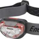 Energizer Vision HD+ LED Headlamp, Durable, Bright Headlamp for Outdoors, Camping and Emergency Light for Adults and Kids, Batteries Included, Pack of 1, Red (One Size, Multicolor)