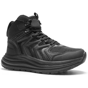 Men's Orthopedic Mid Hiking Boots: Comfortable Plantar Fasciitis Orthotic Arch Support Bunions Recovery Trail Sneakers, Gym Athletic Adjustable Fit Stylish Standing Walking Shoes Black Size 11 Men's Orthopedic Mid Hiking Boots: Comfortable Plantar Fasciitis Orthotic Arch Support Bunions Recovery Trail Sneakers, Gym Athletic Adjustable Fit Stylish Standing Walking Shoes Black Size 11