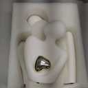 Modern Home Decor Lover Statues- 10'' Porcelain Sculptures for Shelf and Table Decor, Affectionate Couple Art Ceramic Sculpture- Romantic Figurine for Home, Bedroom, Livingroom, Office Decor