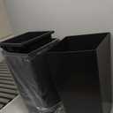 GarveeLife 22.5 in Tall Planters Set of 2, OutdoorIndoor Black Planter Pots, High Front Porch Planter Pots with Drainage HolesWater Level MonitorInner Bucket, Automatic Watering, Black