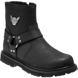 Harley-Davidson Men's Rambert Leather Motorcycle Casual Harness Boot (8, Black)